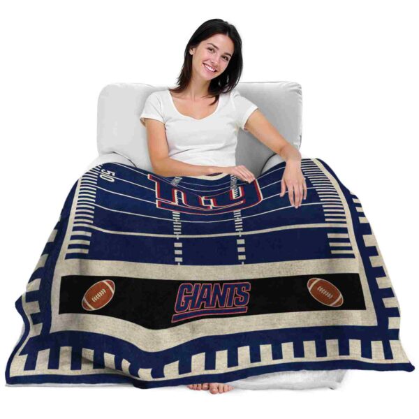 new york giants football field blue blanket latest model