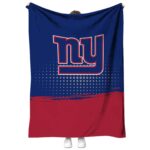 new york giants gradient dots blue blanket best selling
