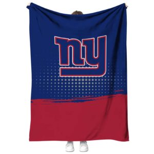 new york giants gradient dots blue blanket best selling