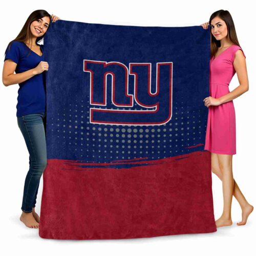 new york giants gradient dots blue blanket fashion forward