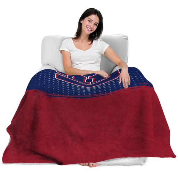 new york giants gradient dots blue blanket latest model
