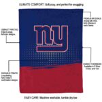 new york giants gradient dots blue blanket new arrival