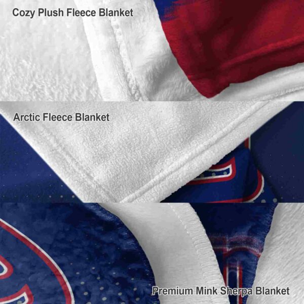 new york giants gradient dots blue blanket premium grade
