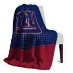 new york giants gradient dots blue blanket top rated