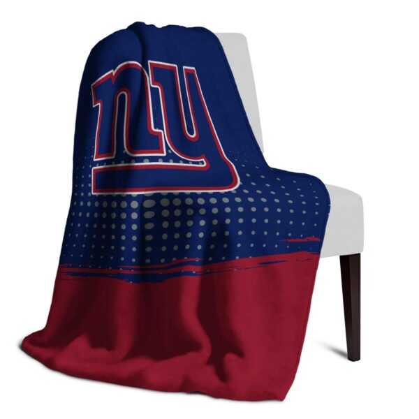 new york giants gradient dots blue blanket top rated