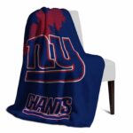 new york giants grunge texture blue blanket best selling