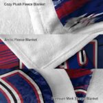 new york giants paint streaks blue white blanket best selling