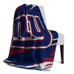 new york giants paint streaks blue white blanket best selling