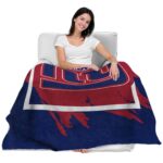 new york giants splatter effect blue blanket best selling