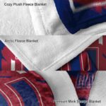 new york giants splatter effect blue blanket best selling