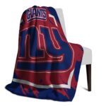 new york giants splatter effect blue blanket best selling