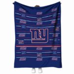 new york giants striped pattern blue blanket best selling