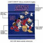 new york giants three musketeers blue blanket best selling