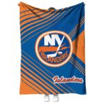 new york islanders diagonal stripes blue blanket best selling