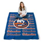 new york islanders fan pride blue blanket best selling