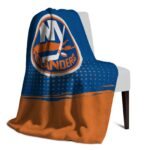 new york islanders gradient dots blue blanket best selling