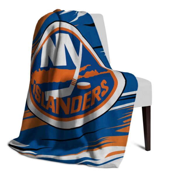 new york islanders paint streaks blue white blanket top rated