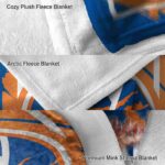 new york islanders splatter effect blue blanket best selling