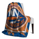 new york islanders splatter effect blue blanket best selling