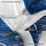 new york islanders striped pattern blue blanket best selling