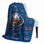 new york islanders striped pattern blue blanket best selling