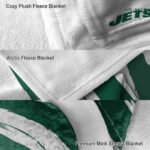 new york jets brushstrokes green white blanket premium grade
