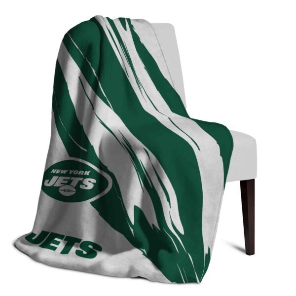 new york jets brushstrokes green white blanket top rated