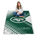 new york jets diagonal stripes green blanket best selling