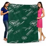 new york jets fan spirit green blanket fashion forward
