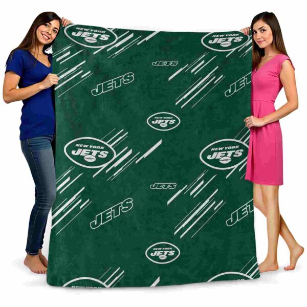new york jets fan spirit green blanket fashion forward