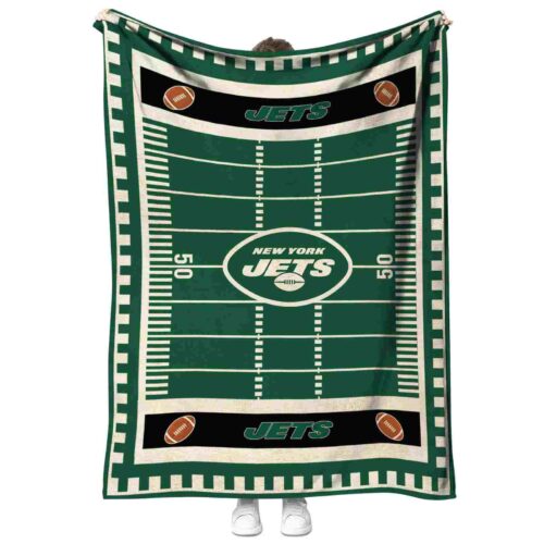 new york jets football field green blanket best selling