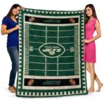new york jets football field green blanket best selling