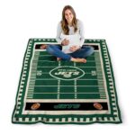 new york jets football field green blanket best selling