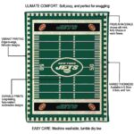 new york jets football field green blanket best selling
