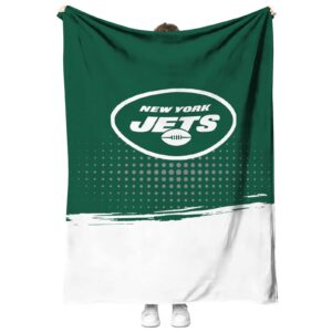 new york jets gradient dots green blanket best selling