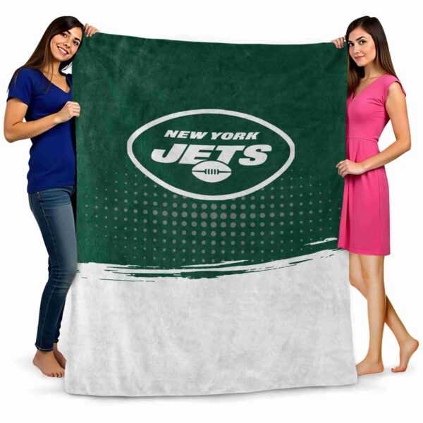 new york jets gradient dots green blanket fashion forward