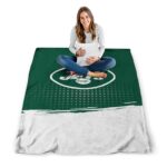 new york jets gradient dots green blanket high quality