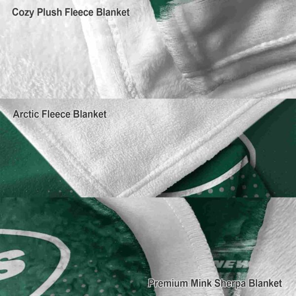 new york jets gradient dots green blanket premium grade