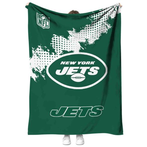 new york jets grunge texture green blanket best selling