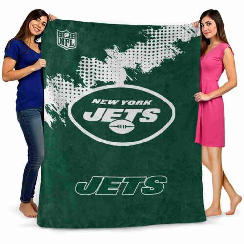 new york jets grunge texture green blanket fashion forward
