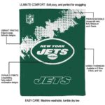 new york jets grunge texture green blanket best selling