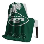 new york jets grunge texture green blanket best selling