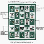 new york jets mickey minnie green white blanket new arrival
