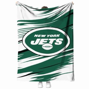 new york jets paint streaks green white blanket best selling