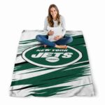 new york jets paint streaks green white blanket best selling