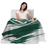 new york jets paint streaks green white blanket best selling