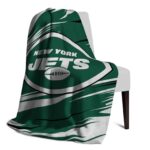 new york jets paint streaks green white blanket best selling
