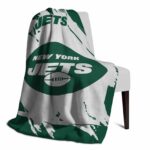 new york jets splatter effect green blanket top rated