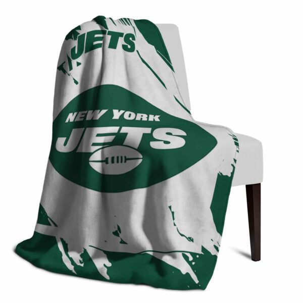 new york jets splatter effect green blanket top rated