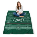new york jets striped pattern green blanket high quality